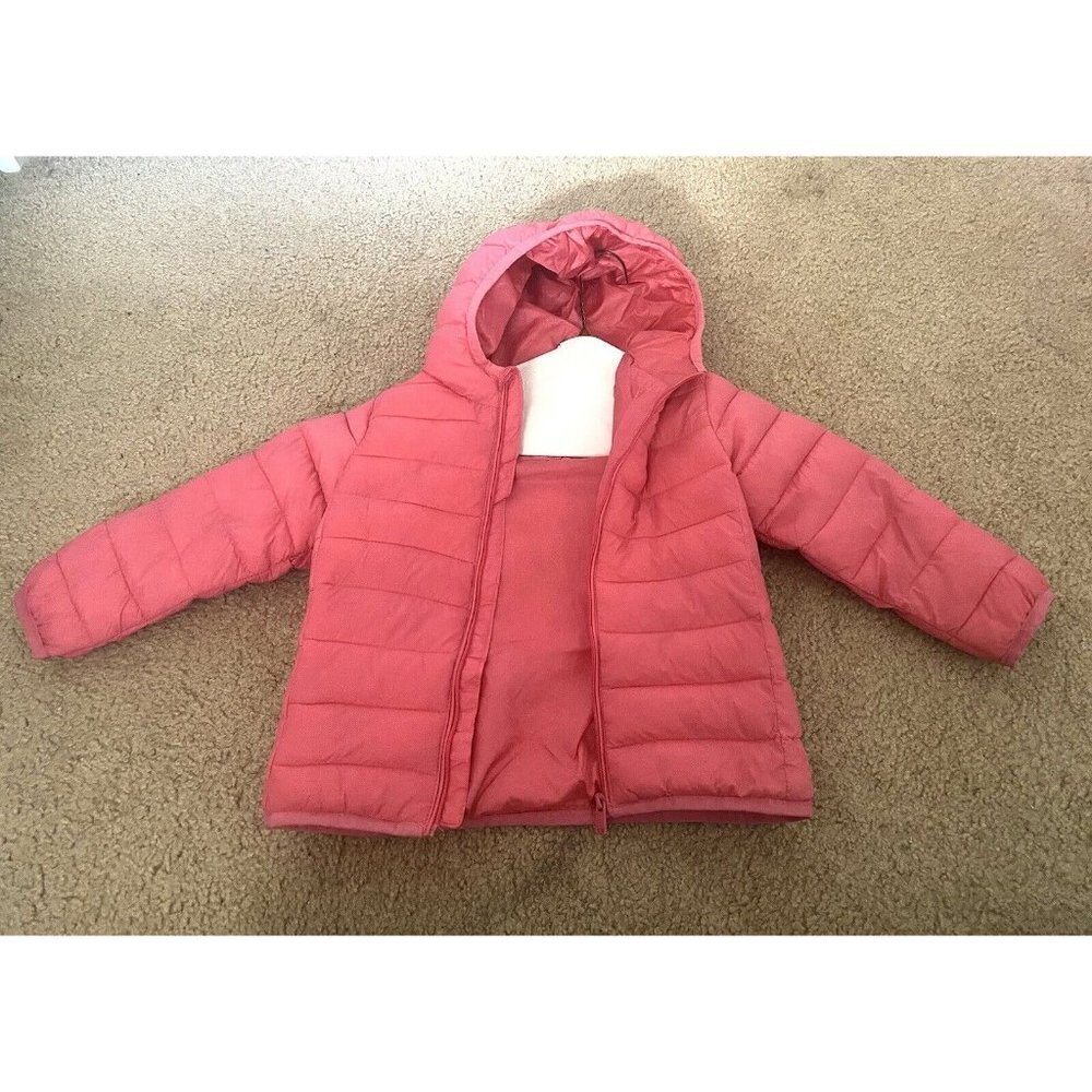 3/$15 SALE - Lefties Baby Collection Pink Puffer Jacket Hooded Sz 18-24m